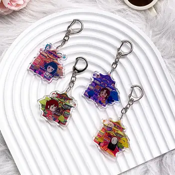 千與千尋動漫人物壓克力鑰匙圈配件包包掛飾可愛卡通背包吊墜鑰匙圈禮物送朋友 8 最佳銷售 神隱少女鑰匙扣 - №1