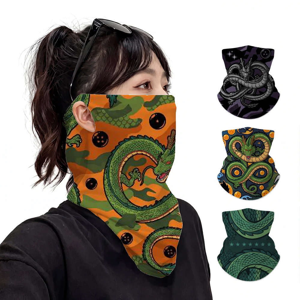 dragon ball son goku UPF50+ Ice Silk Neck Gaiter Full Face Mask Cycling Motorcycle Fishing Breathable Sun Protection Face Cover