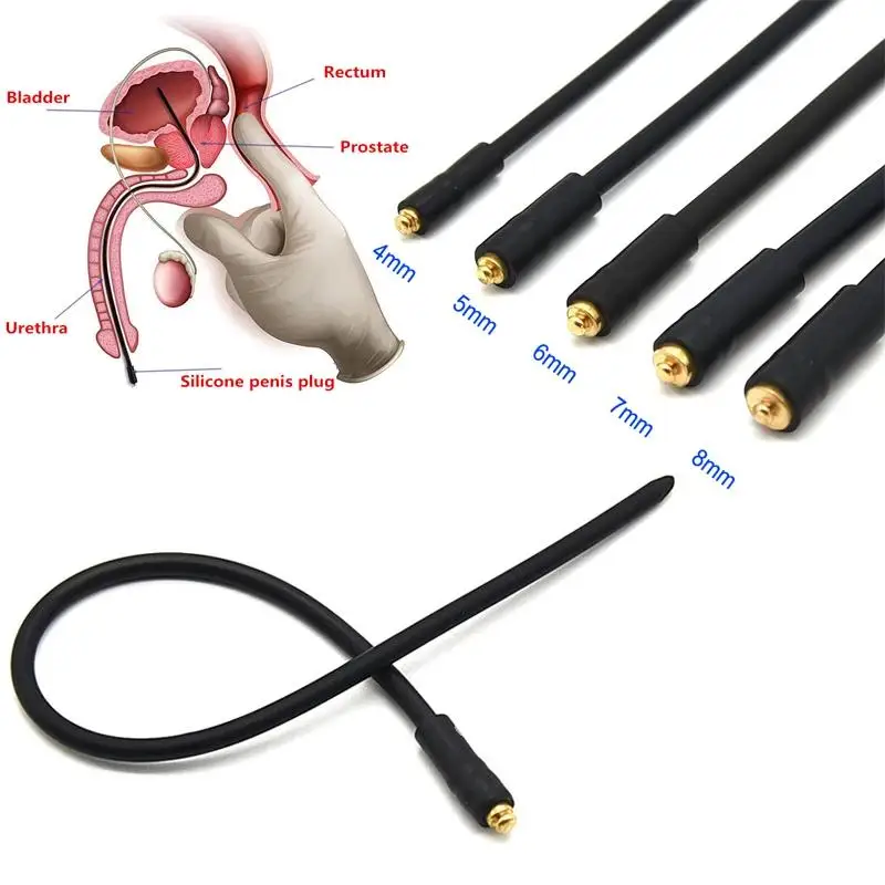 Electric Shock Urethral Catheter Penis Plug Horse Eye Stimulation Stick Urethral Sounding Plug Dilator Male Sex Toy Accessories