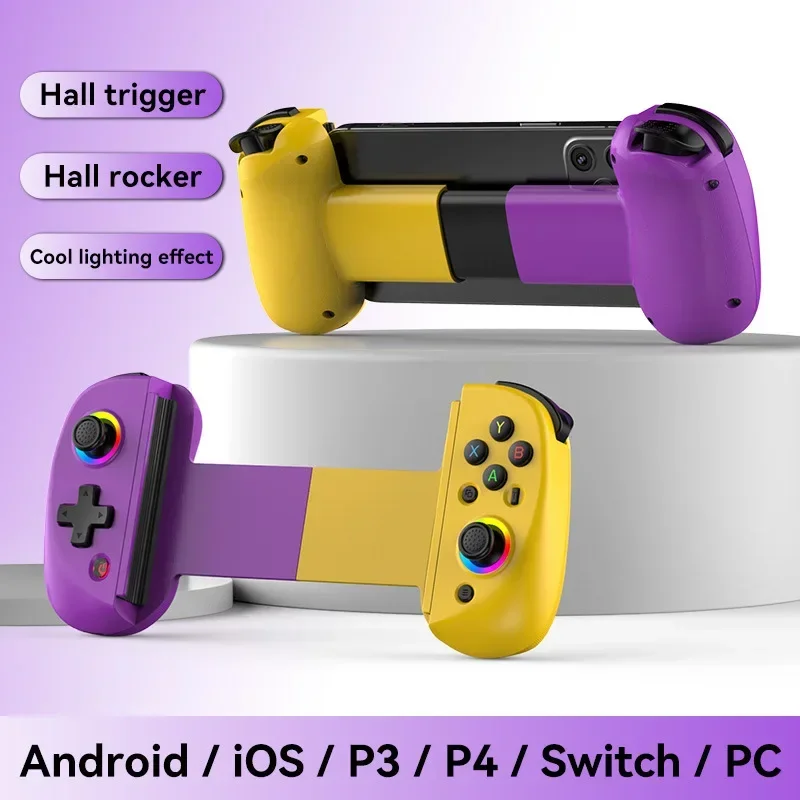 D8 RGB tablet Controller Wireless handle for Switch game Bluetooth stretching Joystick For P3 P4 Android IOS gamepad