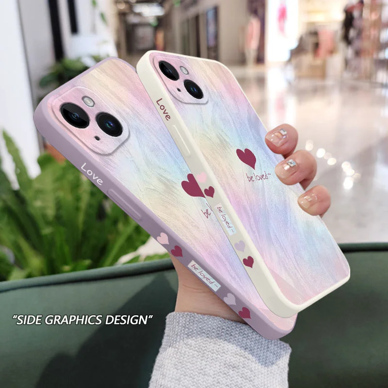 Custodia per telefono Streamer Love per iPhone 15 14 13 12 11 X XR XS SE2 SE2020 8 7 6 6S Plus Pro Max Mini Cover in Silicone