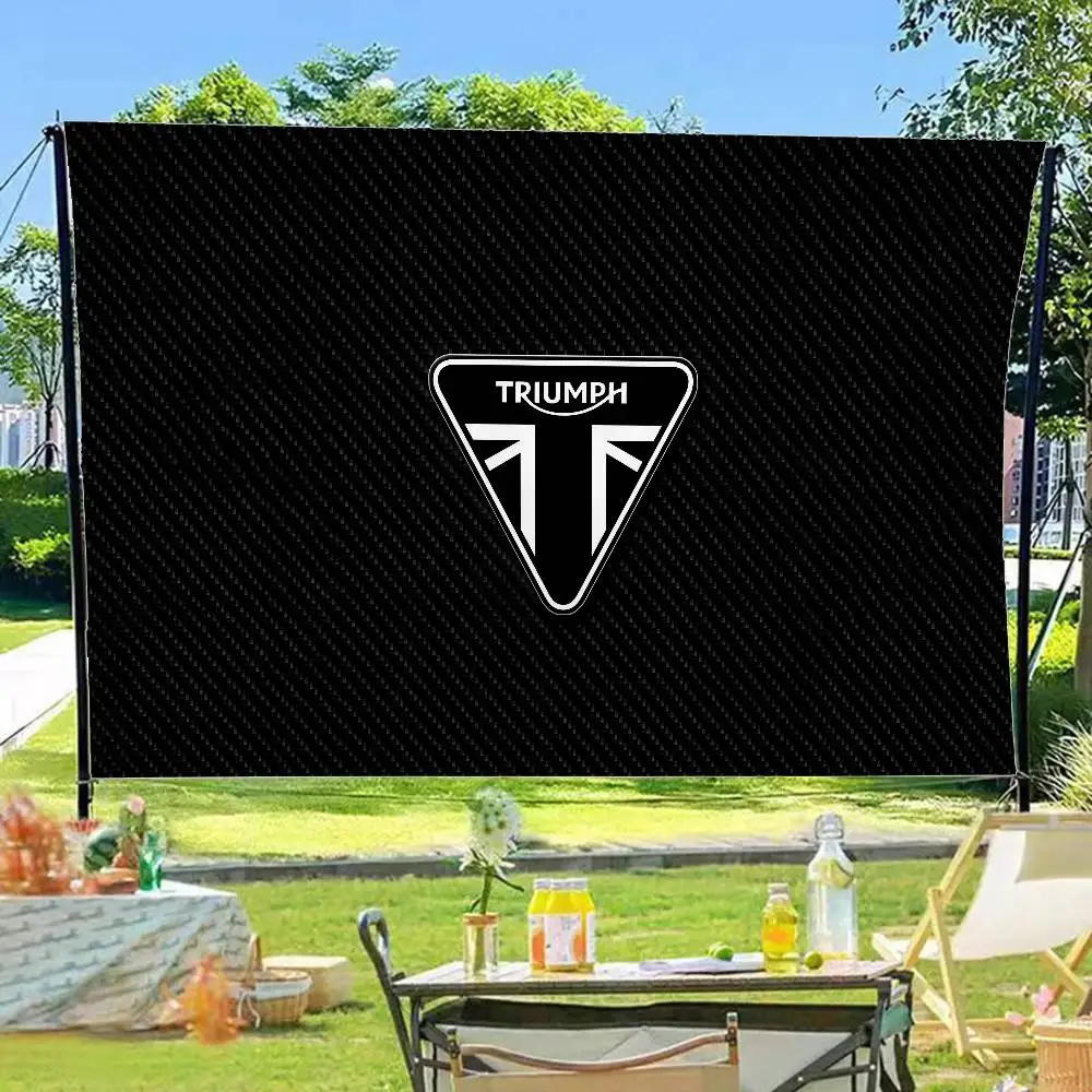 T-Triumph Motorcycle Logo Cartoon Flag Wall Hanging Banner Decoration Household Home Decor
