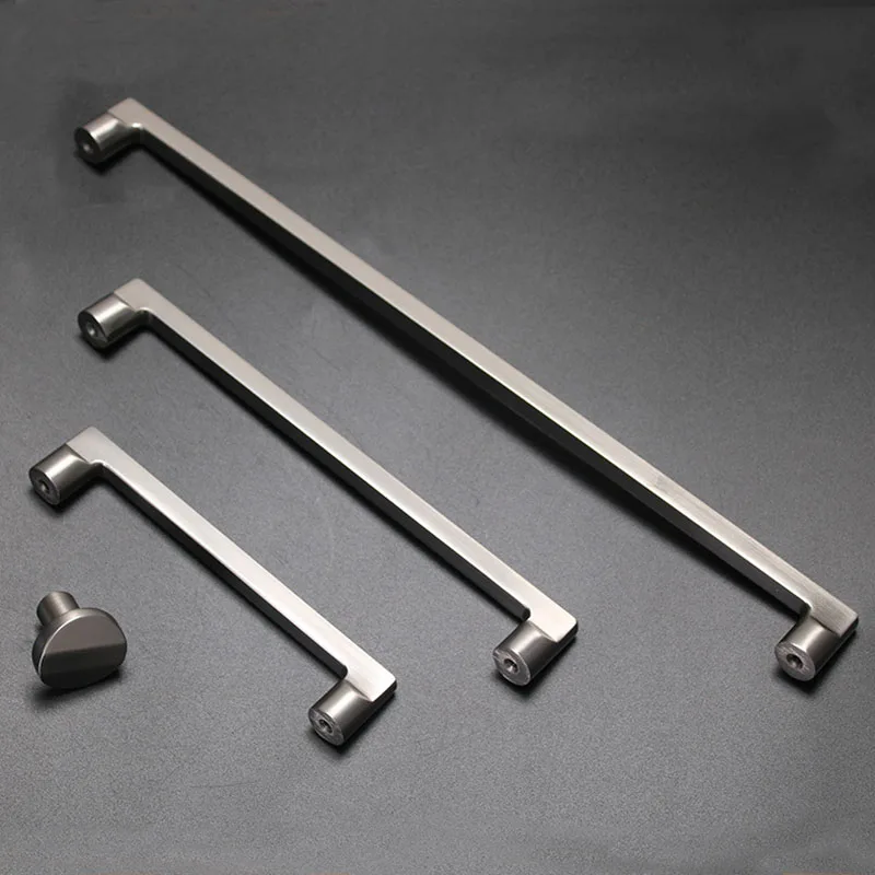 Zinc Alloy Cabinet Handle Gold Black Wardrobe Drawer Pull 4.33''-13