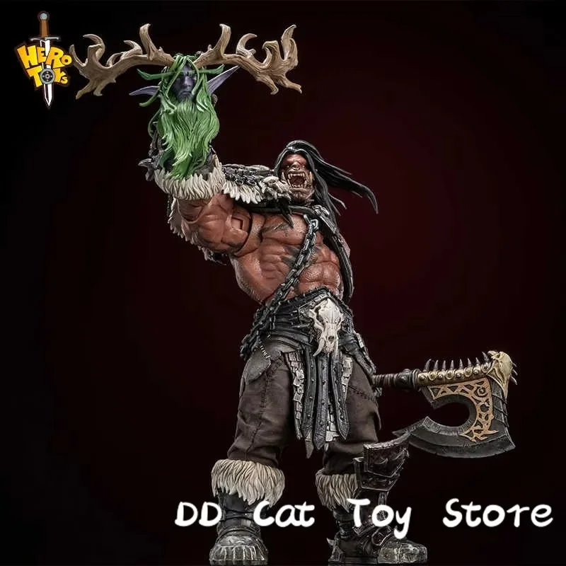 متوفر في المخزون ألعاب البطل الأصلية 1:10 نجاح باهر جروماش هيلسكريم أغنية الحرب القبلية زعيم كبير Orc المحارب تحصيل عمل الشكل