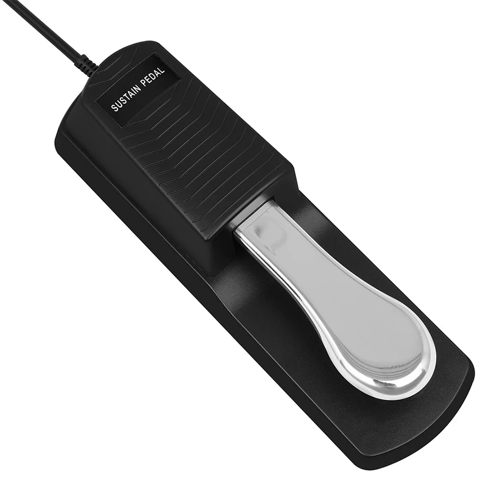 

Sustain Pedal for Keyboard Metal ABS Build Compact Portable Design Compatible with Electronic Piano Digital Keyboard Foot Pedal