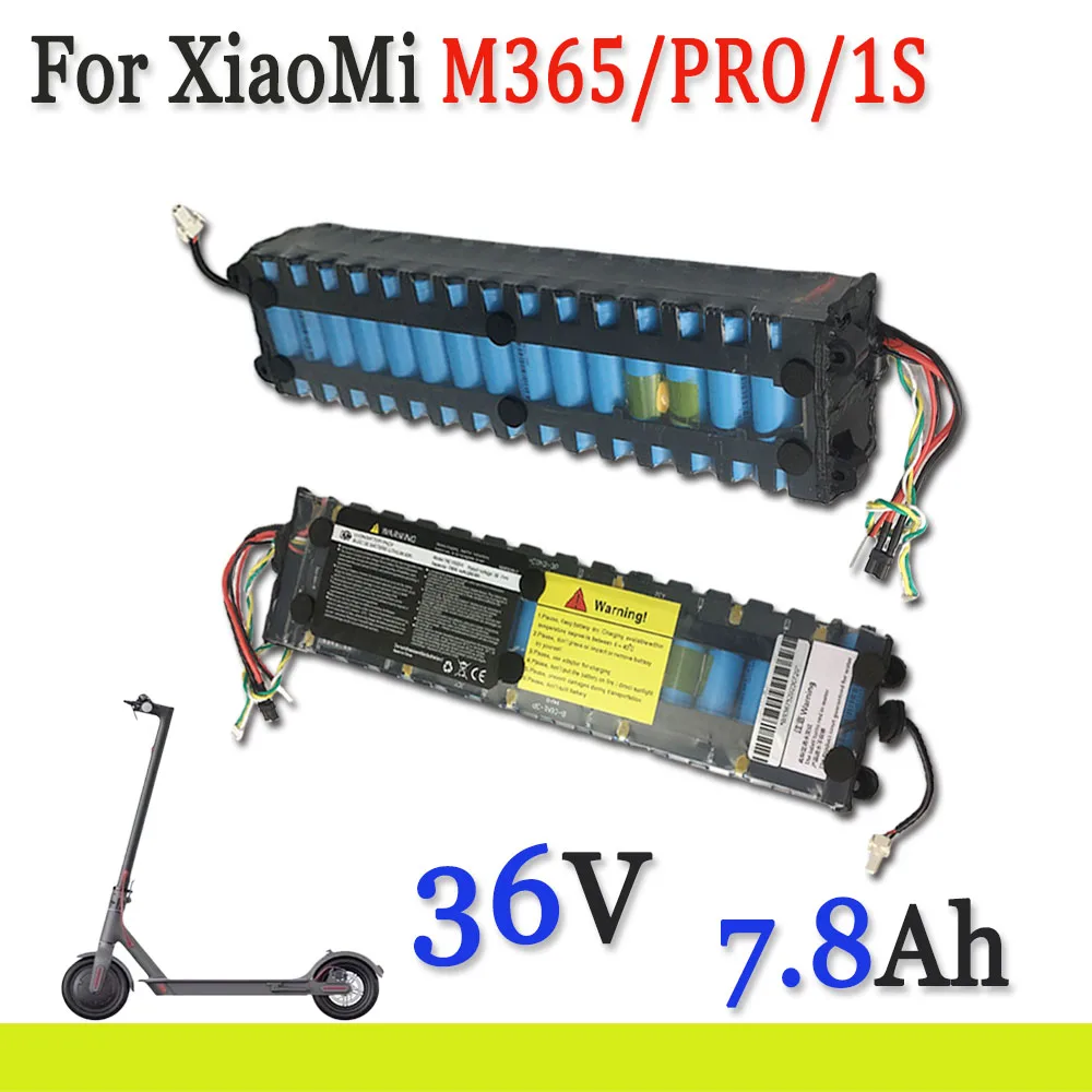 

10S3P 7800mAh 36V Battery Pack for Xiaomi M365 Electric Scooter 18650 NE1003-H Cell Communication Interface Discharge Tail Light