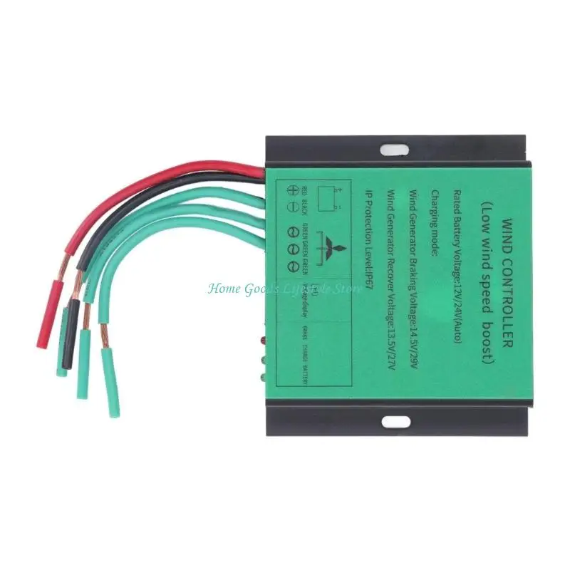 E74E Waterproof Low Controller Regulator Replacement Wind Turbines Charges Controller with LED Indicators Enduring