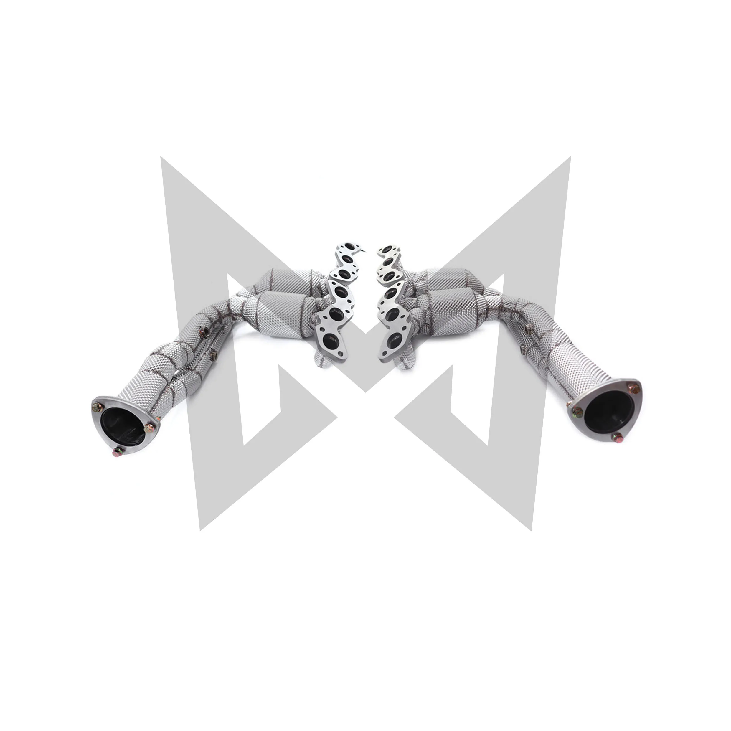 

For Aston Martin Rapide Manifold V12 Exhaust Header SS304 High Performance pipe Heat shield MANX