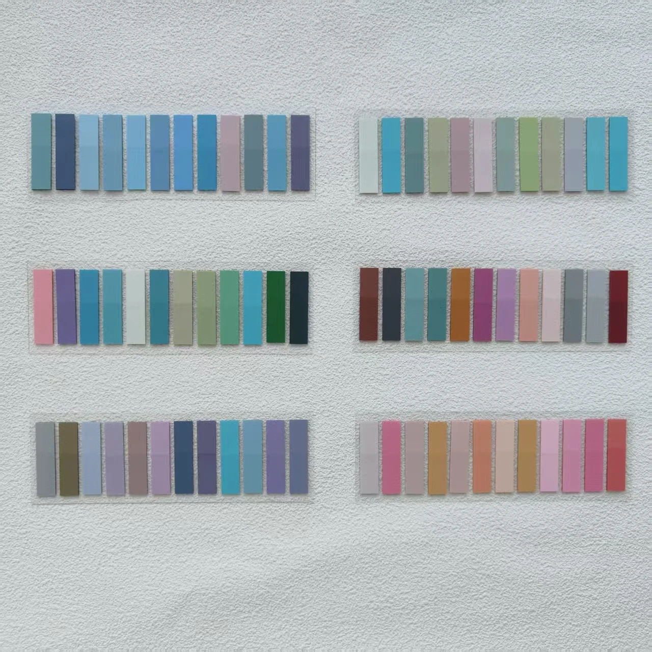 กระดาษโน้ตสีสันสดใส PET 1200 ชิ้น 6 แพ็ค ใช้เป็นที่คั่นหนังสือ ป้ายติดสมุดภาพ คอลลาจ เครื่องเขียน DIY อุปกรณ์งานฝีมือ สำหรับใช้ในครัวเรือน