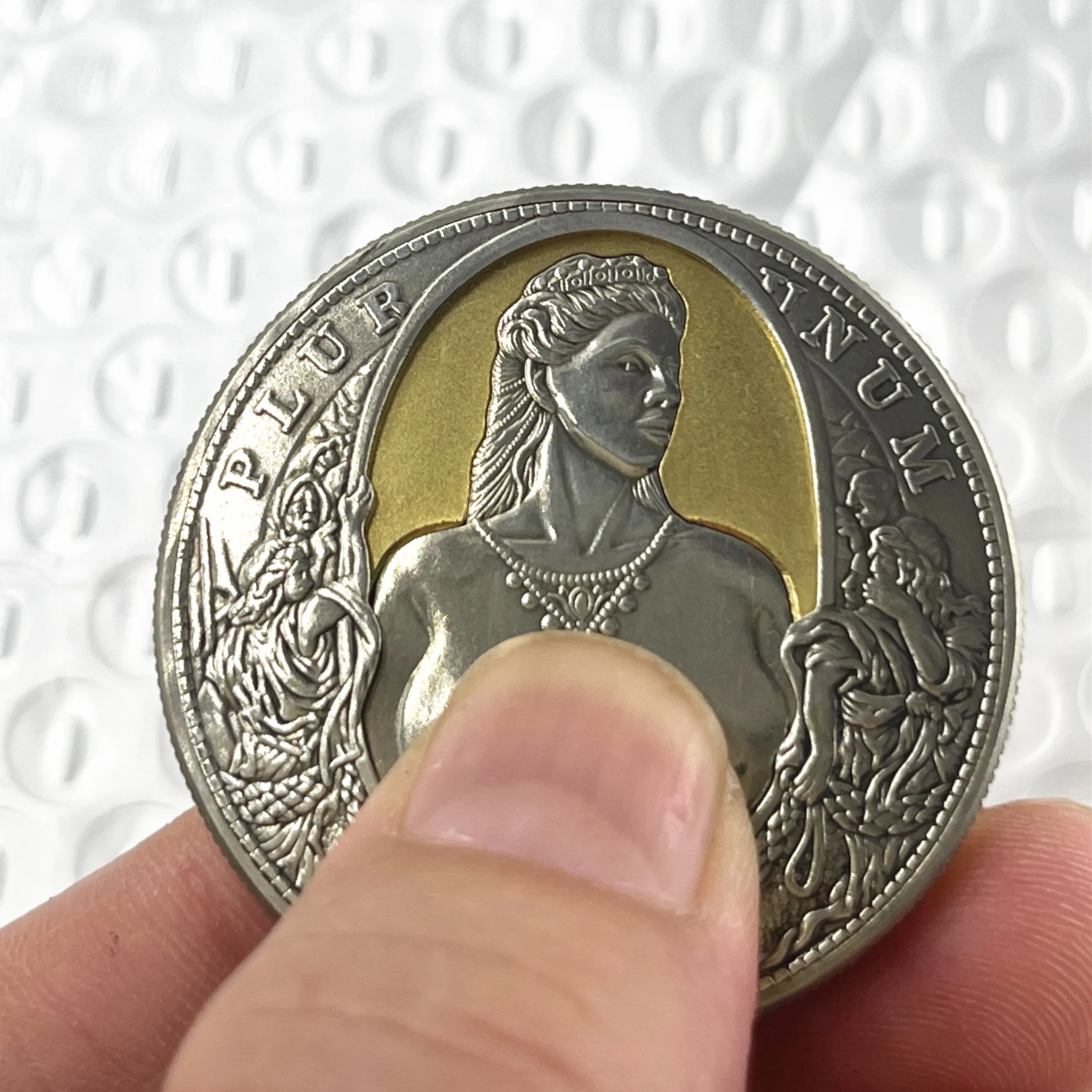 Moving Mechanism Coin Sexy Girl Hobo Nickel Morgan Dollar Amazing Art Creative Gift Replica