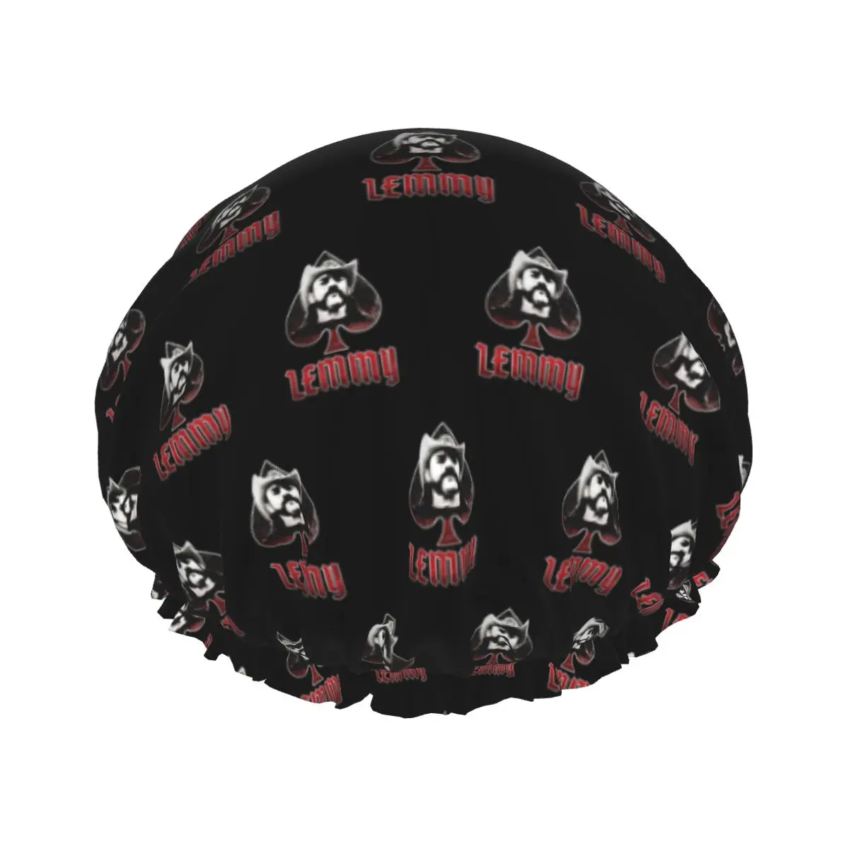 Custom Retro Rock Singer Lemmys Shower Caps Women Elastic Waterproof Magic Hawkwind Quick Drying Bath Hair Cap