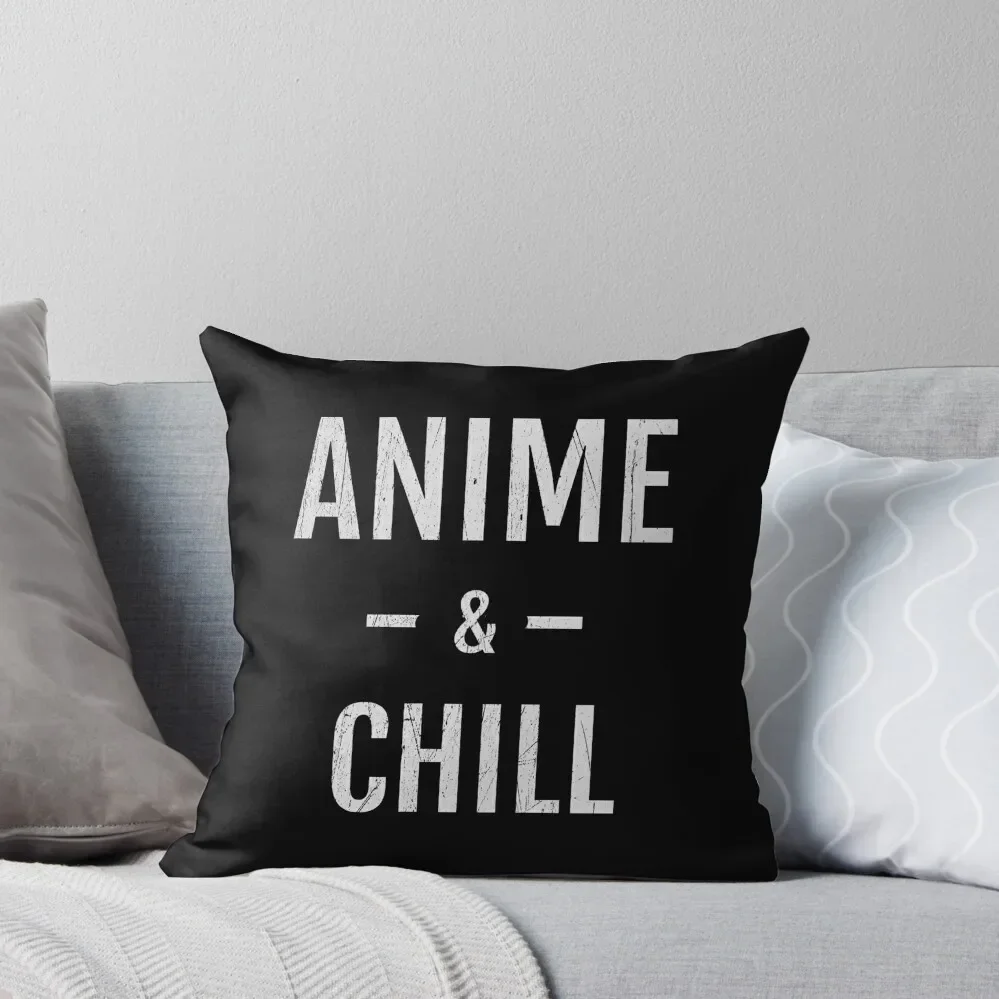 

Anime And Chill Throw Pillow Throw Pillow Covers Christmas Pillow Pillowcases