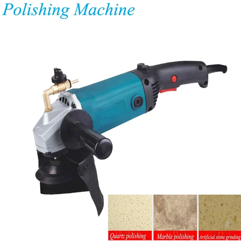 Portable Electric Angle Grinder 1200W Household Wet Polisher With 5 Polishing Disc For Free Marble Cement PolishingWG5-125