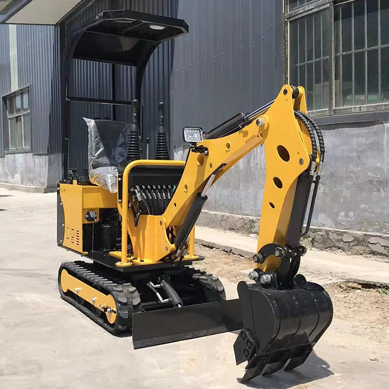 Customized 0.8-ton agricultural orchard engineering hook machine, micro excavator, 1-ton tracked small excavator