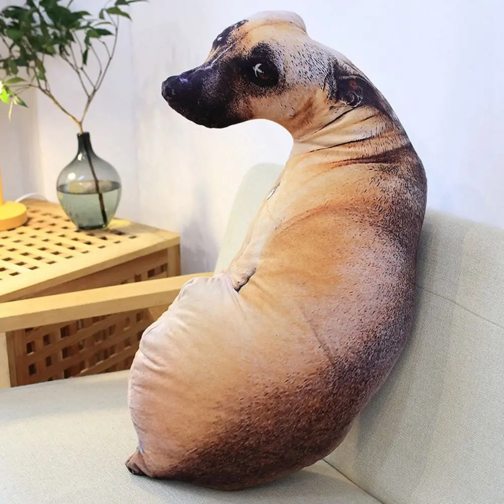 Hound 3D Lifelike Animal Throw Pillow Soft Plush Dog Pillow Creative Cushion Home