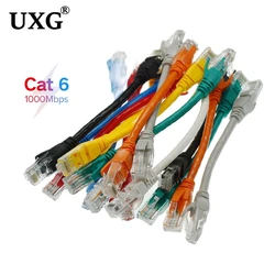 1Pc Short CAT6 RJ45 CAT 6 CAT6e UTP Ethernet Network Router Modem Cable Male to Male RJ45 Patch LAN cable Cord 15cm 30cm 50cm 1m