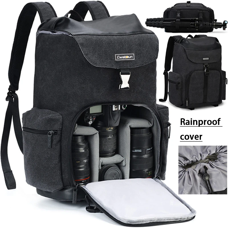 CADeN Camera Backpacks SLR DSLR  Bag  Multi-functional Photo Drone Case for Nikon Canon Sony DSLR Len Tripod Outdoor Travel Bag