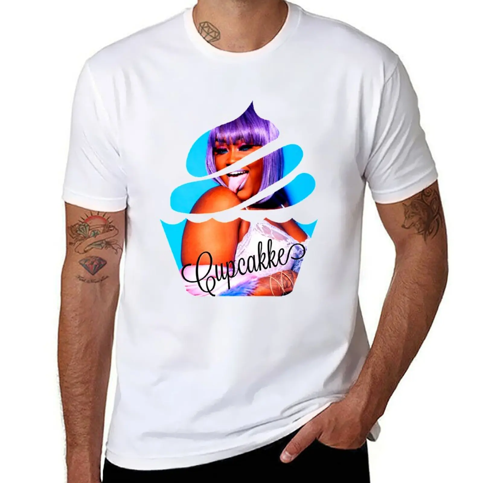 

Cupcakke in a cupcake T-Shirt man t shirt cotton high quality g man t shirts for men T-Shirt