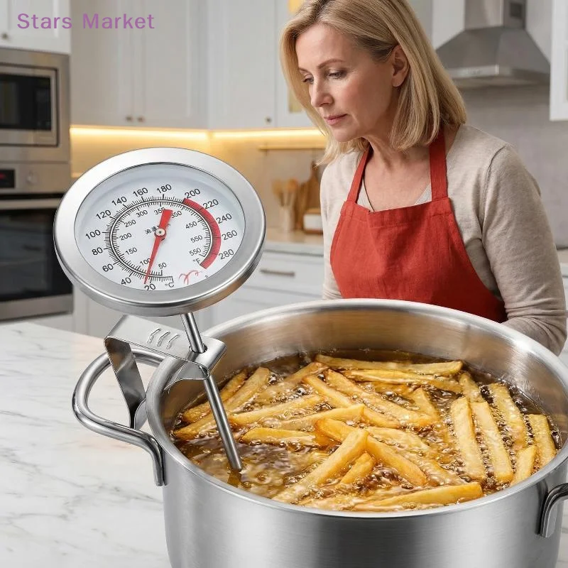 New 1Pcs Stainless Oven Grill Barbecue Temperature Gauge 20/30CM Kitchen  Probe Meat Cooking BBQ Food