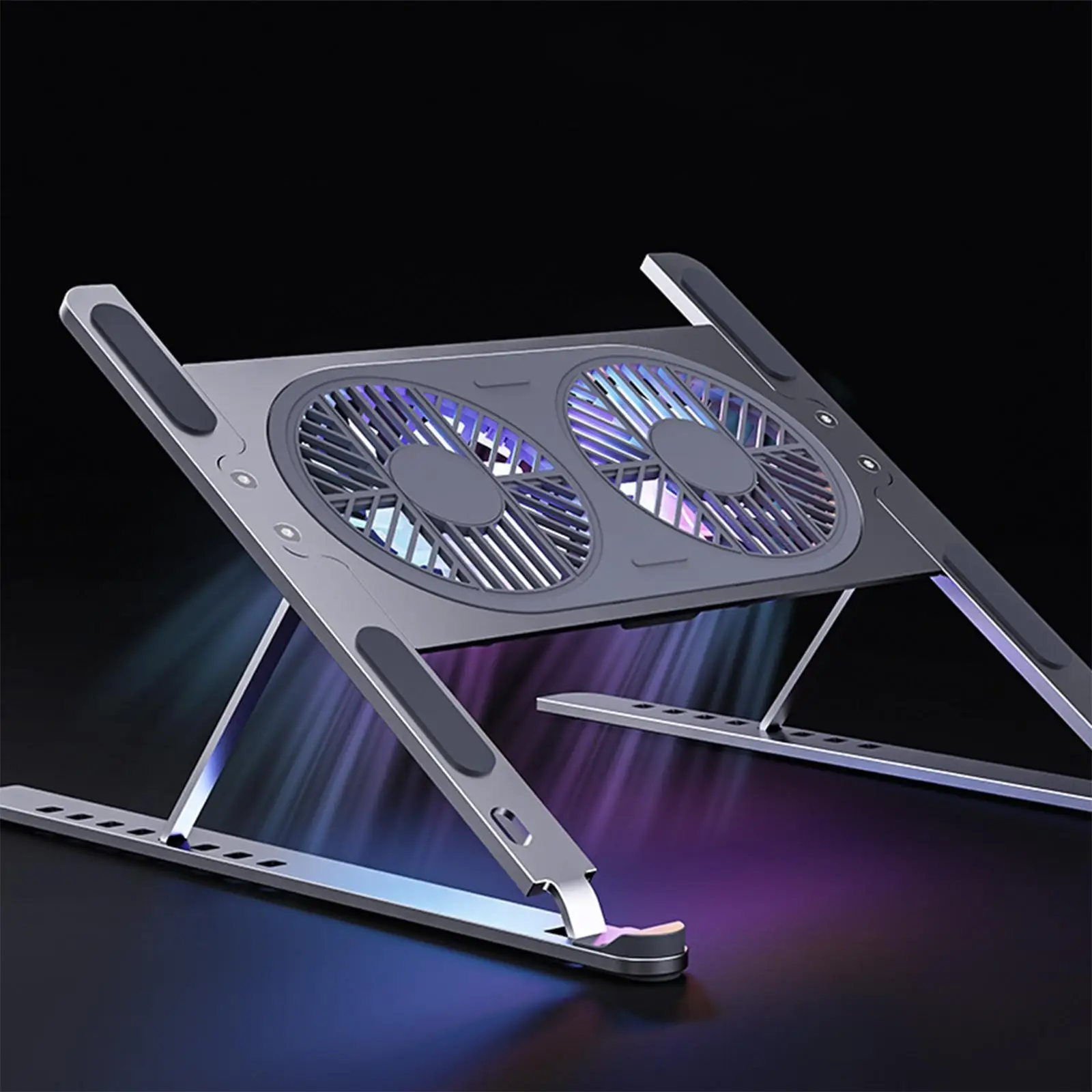 Laptop Stand with Twin Turbo Cooling Fans Lightweight for 14-17inch Laptops