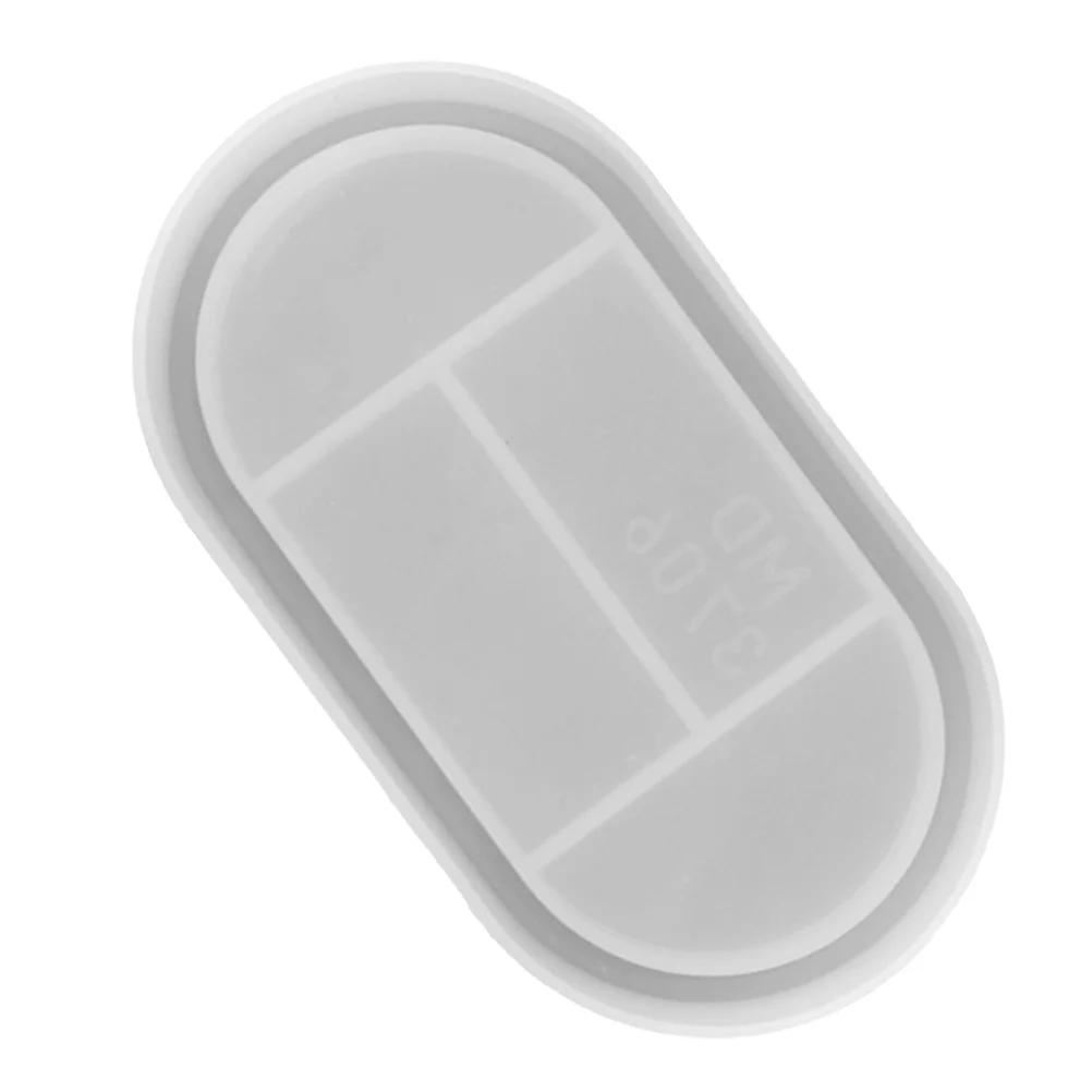 

Oval Tray Mold Silicone Diy Craft Making Durable Non-Stick Flexible Plate Molding Tool For Jewelry Accessories Art Project