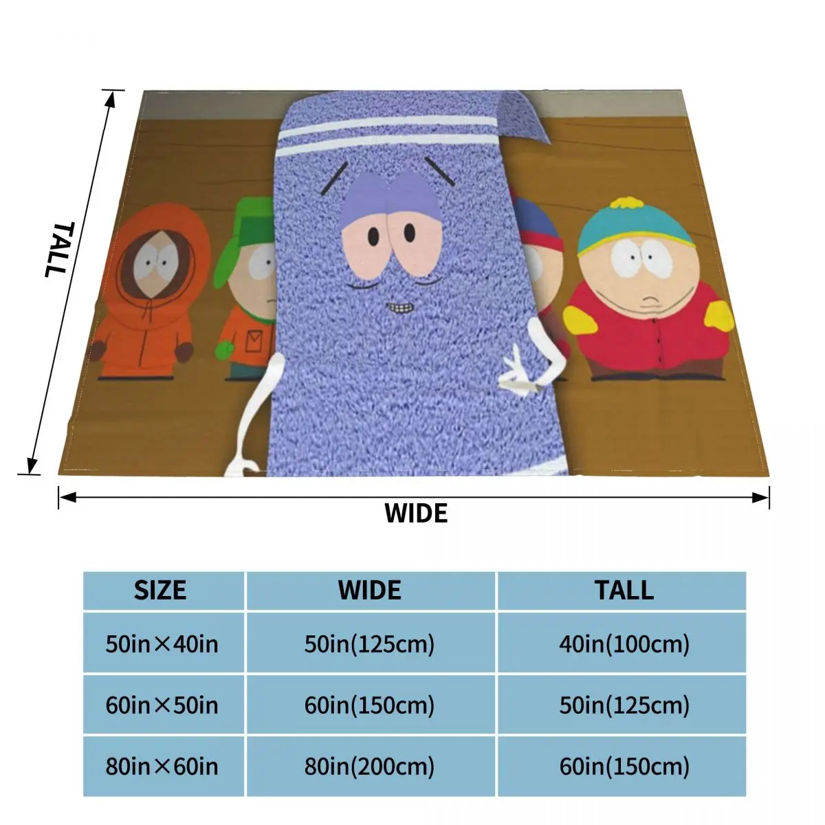 Southpark Towelie 812 Blanket Bedspread Bed Plaid Bed Cover Muslin Plaid Blanket Hoodie Winter Bed Covers Luxury Beach Towel