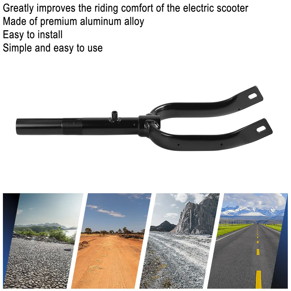 

Front Suspension Fork for Ninebot E3 Electric Scooter Black Aluminum Alloy Part for Weather Resistant Operation