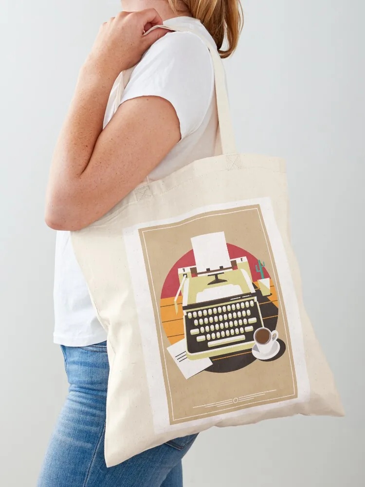 الكاتب حمل حقيبة قماش حقيبة حقيبة مخصصة الشاطئ الإناث