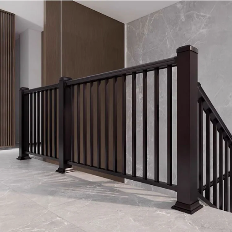 التخصيص سبائك الألومنيوم في الهواء الطلق شرفة سياج الفن الدرابزين والدرابزين لفيلا فناء جدار درج درابزين #5