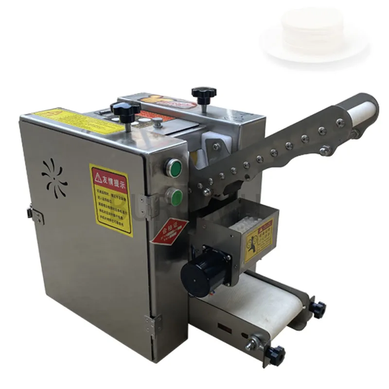 

Dumpling Model Gyoza Skin Making Wonton Wrappers Machine 110v Stainless Rolling Pressing Maker Rolled Round/Square Dough Sheeter