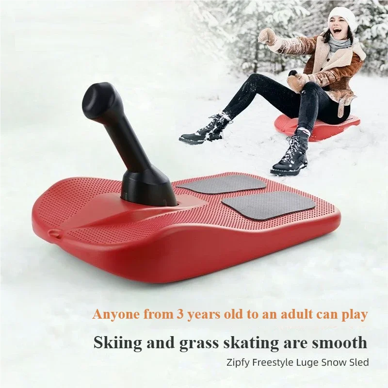 Papan ski anak-anak untuk luar ruangan musim dingin, papan seluncur tebal dan tahan aus, papan rumput, bajak, bermain dengan salju, kereta ski, seluncur es