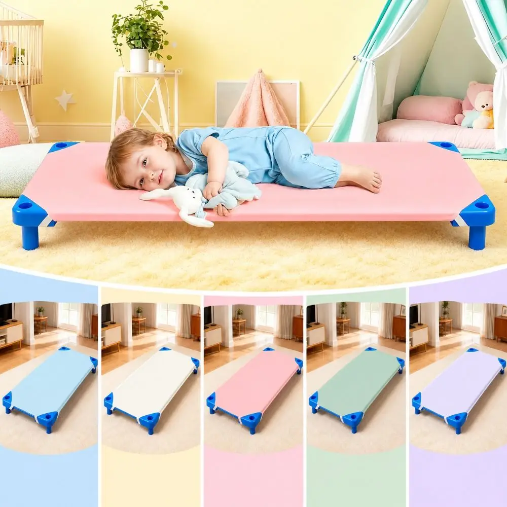 51*23inch Kids Nap Cot Cover Loose Tight String Solid Color Child Bed Sheet 4-corner Rubber Bands Kids Bedding Kindergarten