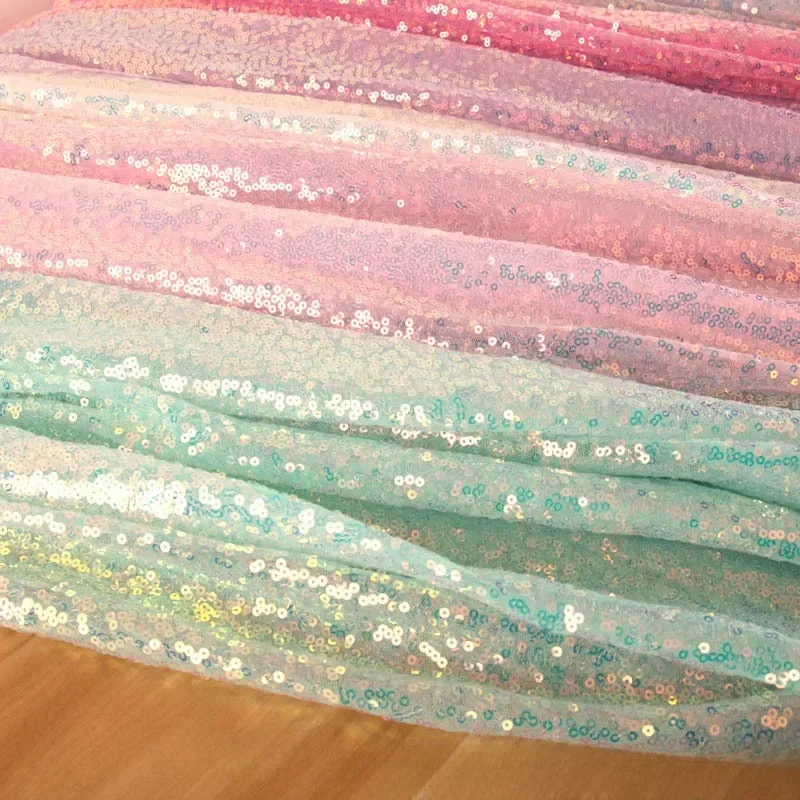 100x150cm 3MM Sequins Fabric Fabric Mesh Mess Wedding Decoration Shooting Background Dress Stage Clothing Fabrics