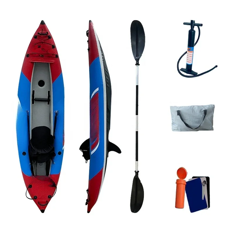 Inflatable Double Brushed Kayak Competition Canoe Folding Rafting Kayaks Recreational Paddleboard Fishing