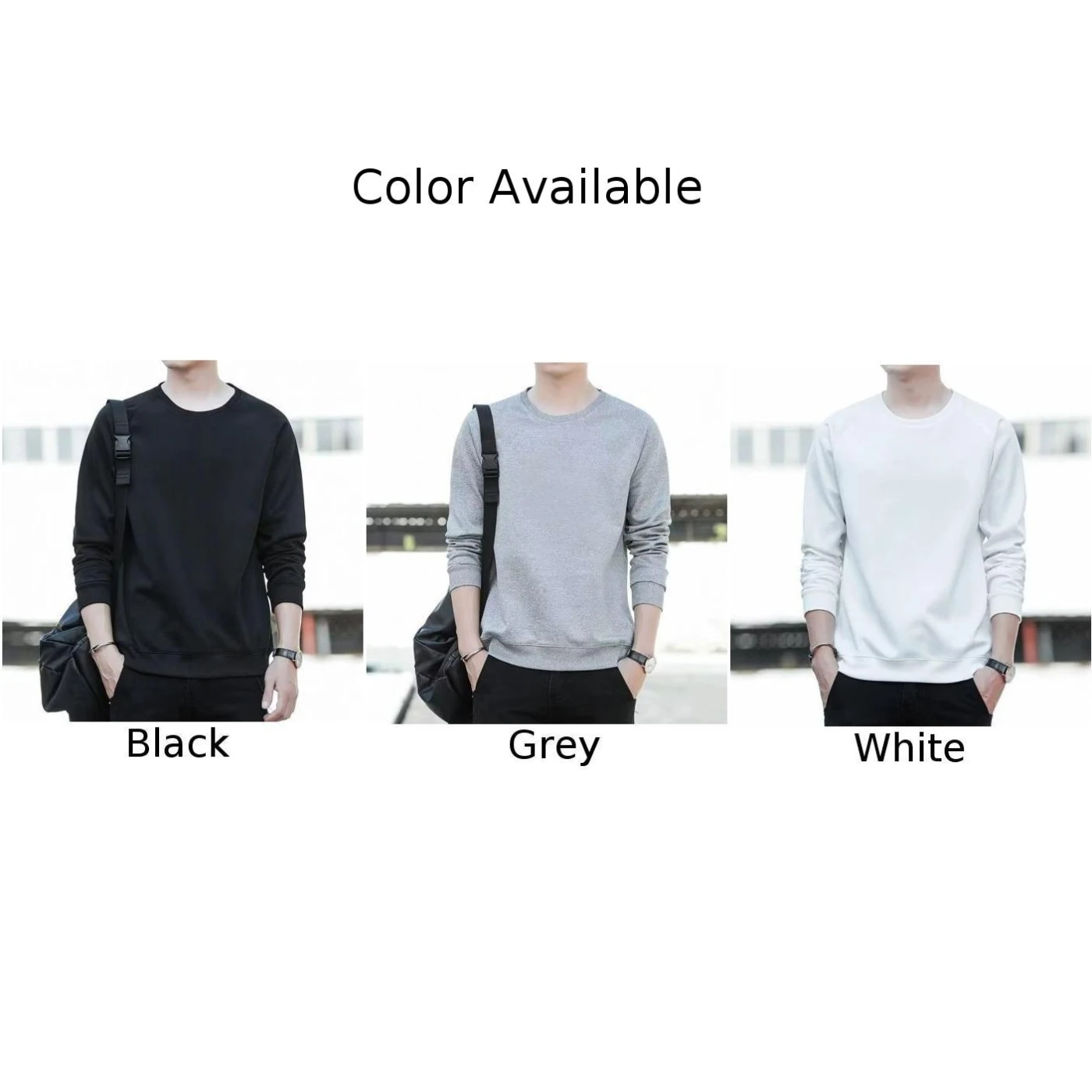 Comfy Fashion Top Man Clothes Bottoming Tops Casual Pullover Long Sleeve T-Shirt Round Neck Slim Fit Tees For Man