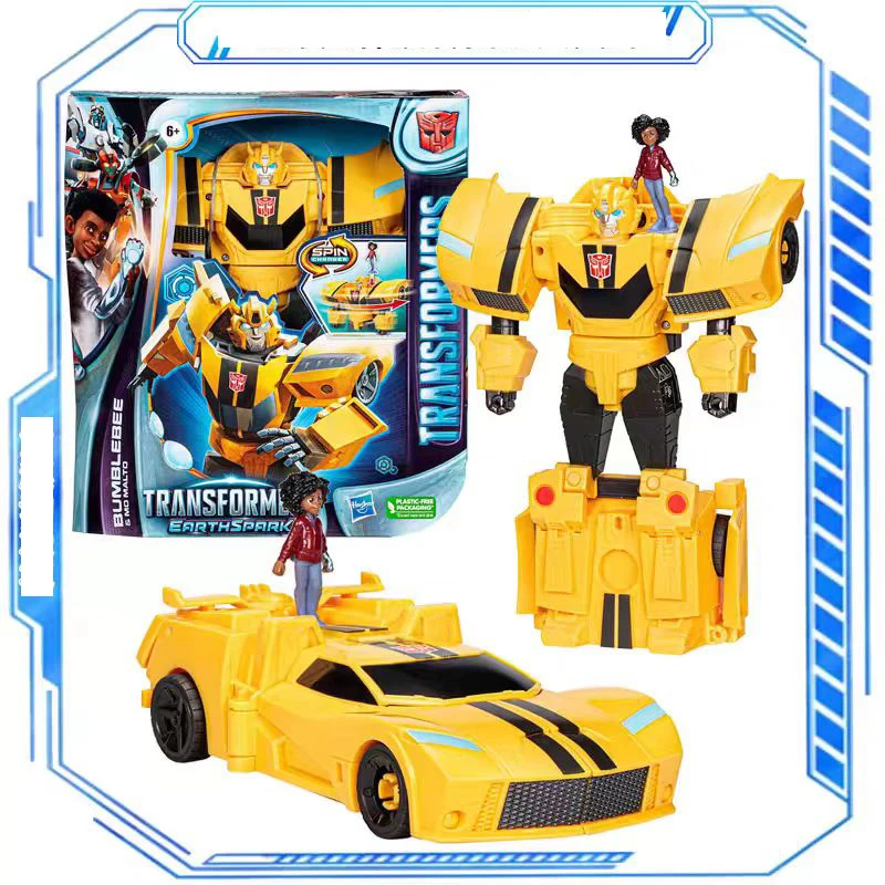 Hasbro Transformers: Earthspark Bumblebee Shockblast Megatron colección de juguetes de regalo para niños modelo de figura de acción en stock