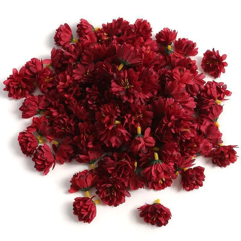 30/40 Stück Mini-Nelken, handgefertigte künstliche Blumenköpfe für Zuhause, Hochzeitsdekoration, DIY-Kranz, Geschenk, Scrapbooking, Kunstblumen – Detail 7