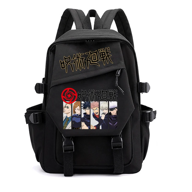 Jujutsu Kaisen Gojo Satoru Backpacks Cartoon Teenager School Bags Large Capacity Student Book Bag Kawaii Travel Rucksack Gift