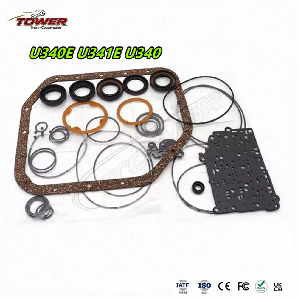 U340E U341E U340 4-Speed Automatic Transmission Gearbox Overhaul Rebuild Repair Kit Seals Gasket Fit O-rings for TOYOTA Corolla