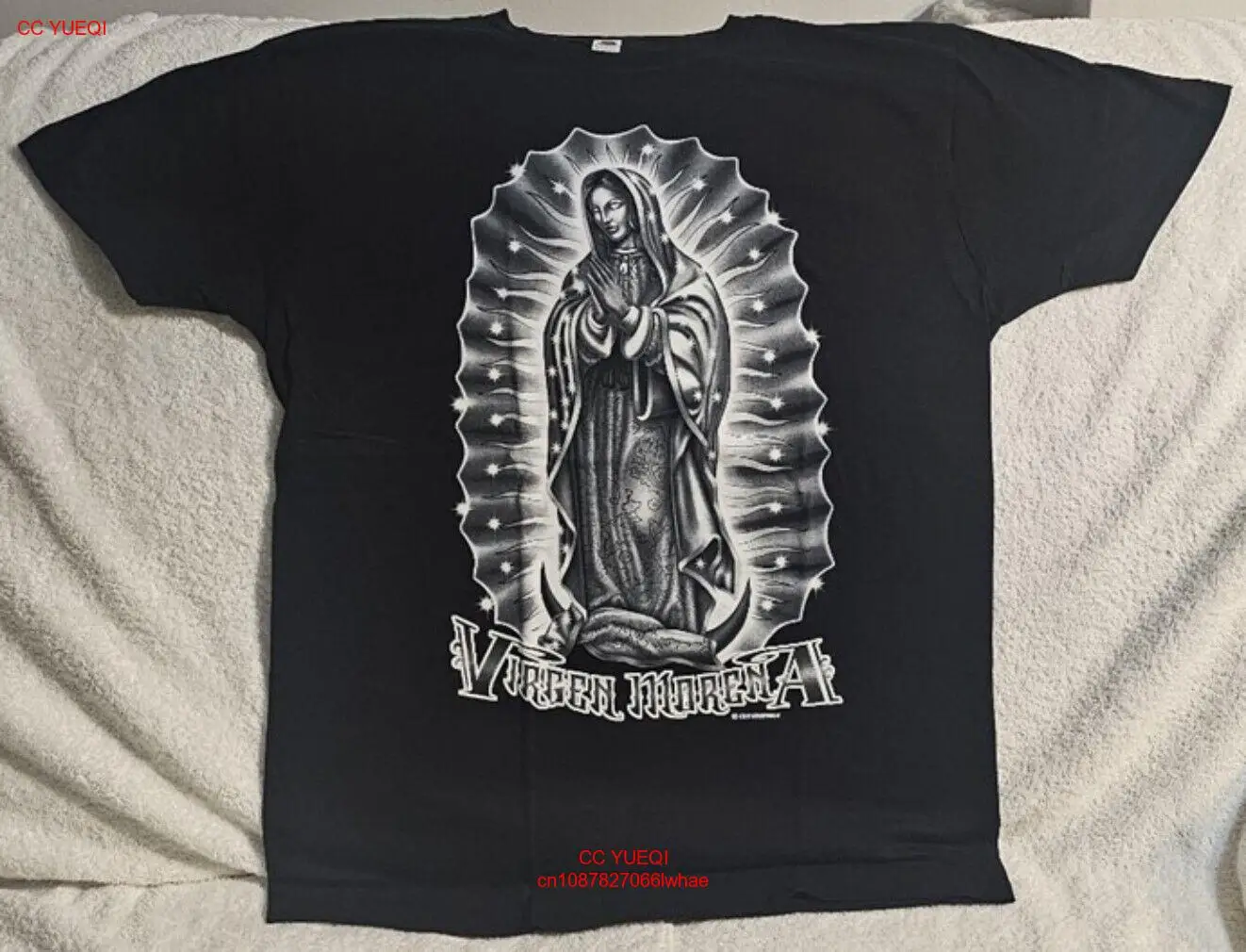 OUR LADY OF GUADALUPE VIRGIN MARY PRAY VIRGEN MORENA STAR RELIGIOUS T-SHIRT