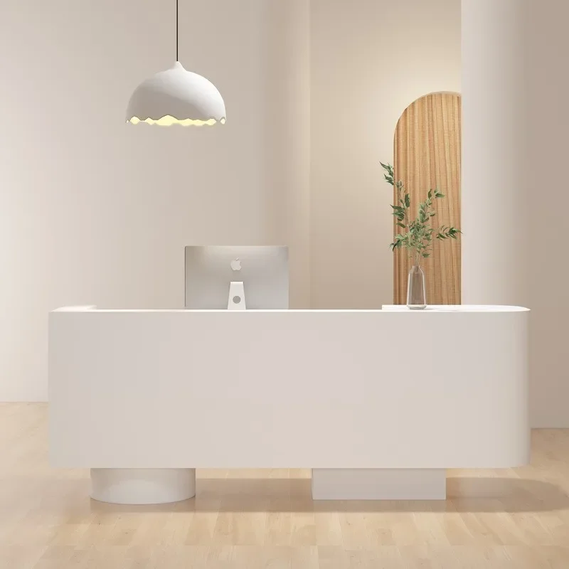 Clothing store checkout page Front desk beauty salon with glass jewelry checkout page