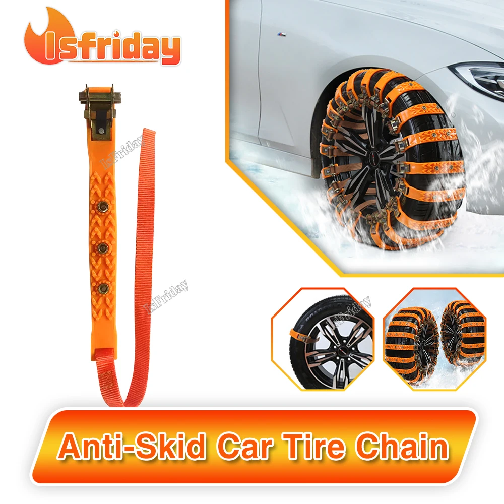 ISFRIDAY  Automobile tires, anti slip chains, vans, sedans, off-road vehicles, snow chains should be universal