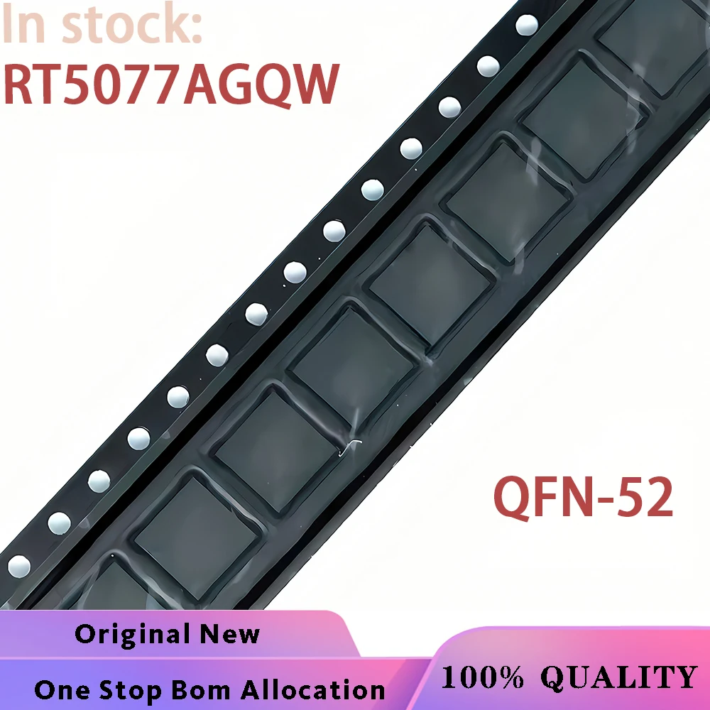 (2-5PCS) 100% New RT5077A RT5077AGQW QFN-52 IC bga Chipset