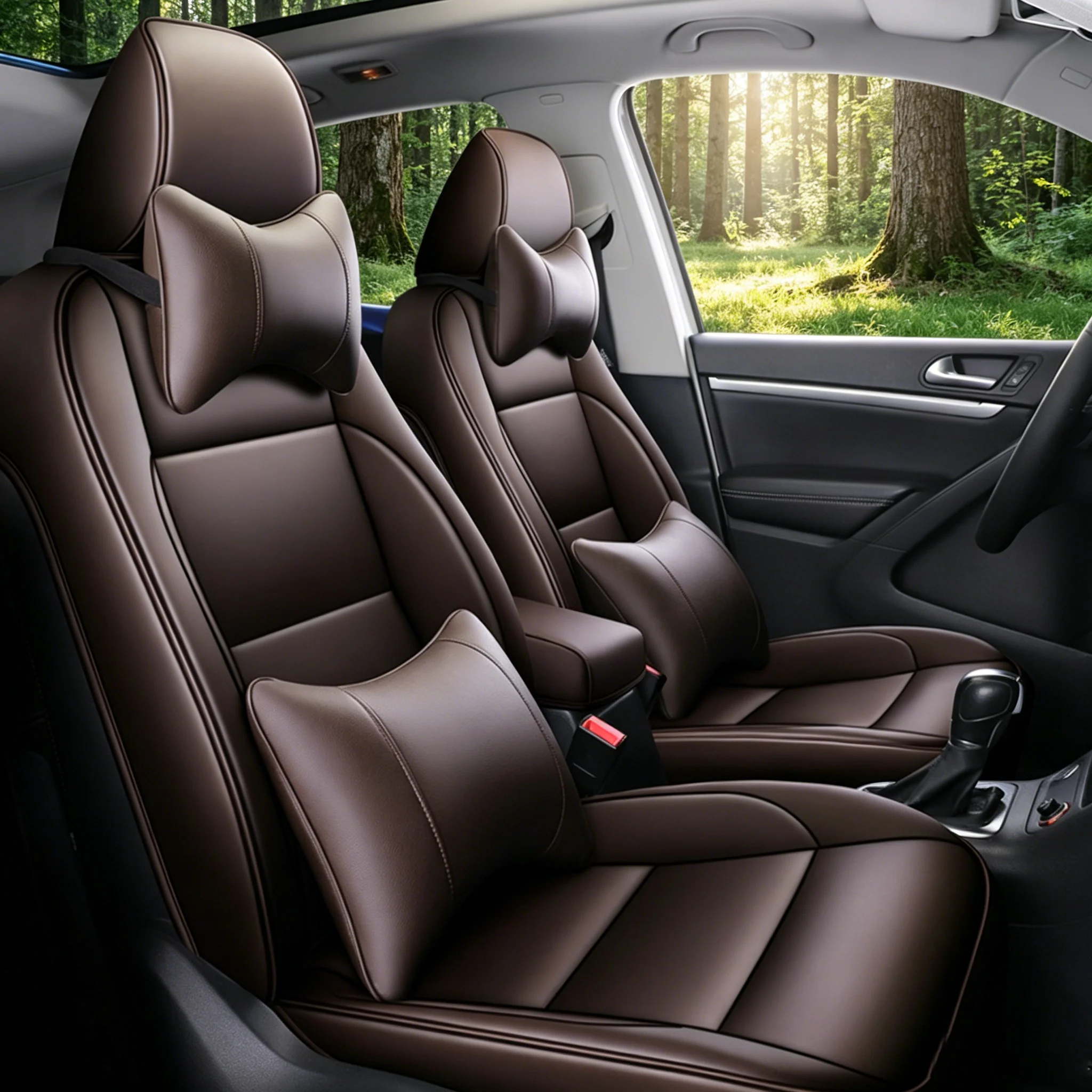 Custom Brand Car Seat Covers For Volkswagen VW Tiguan 2013-2018 Waterproof Leather Interior Decoration Interior Accessories