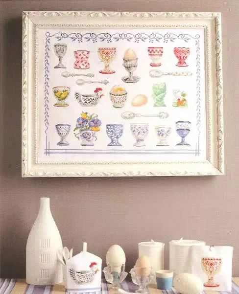 Precision Printing Kit Fishxx Cross Stitch Kit S319 Tea Set Restaurant Hanging Painting Hand Embroidery