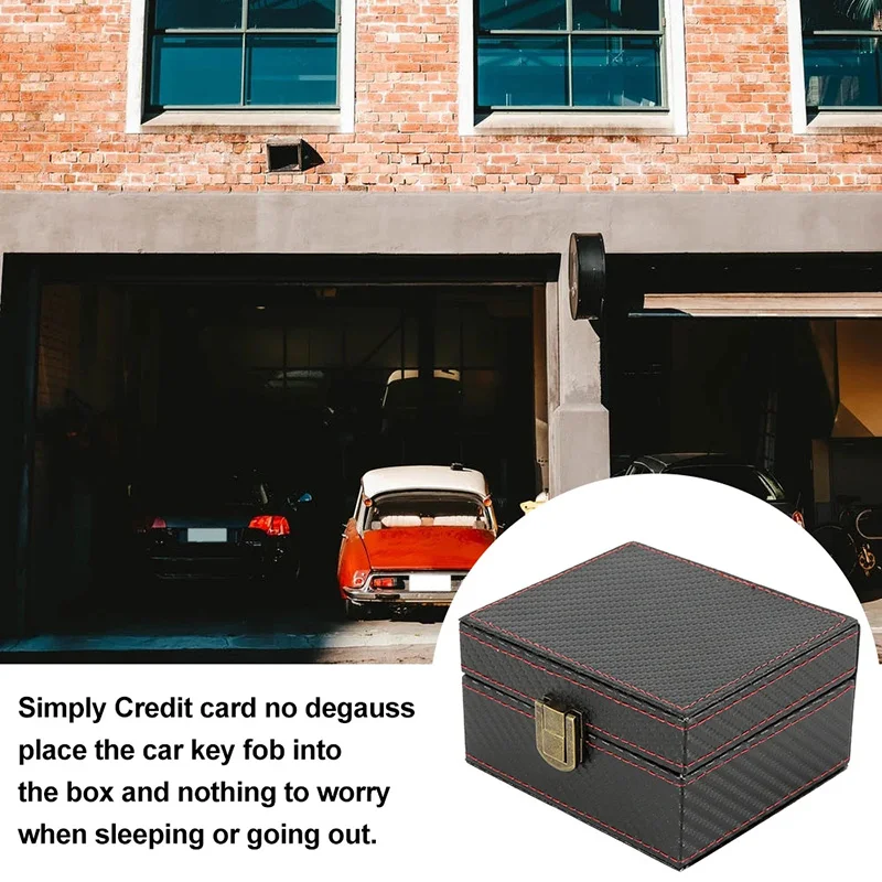 RFID Faraday Box Car Keyless Signal Blocker Anti-Theft Box Key Fob Protector Radiation-proof Safety RFID Bluetooth Shielding Box