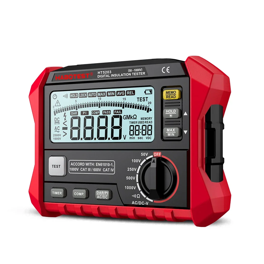HabotestHT5203 Insulation Resistance and Continuity Tester Intrinsically Safe Insulation Tester Socket and See Insulation Tester