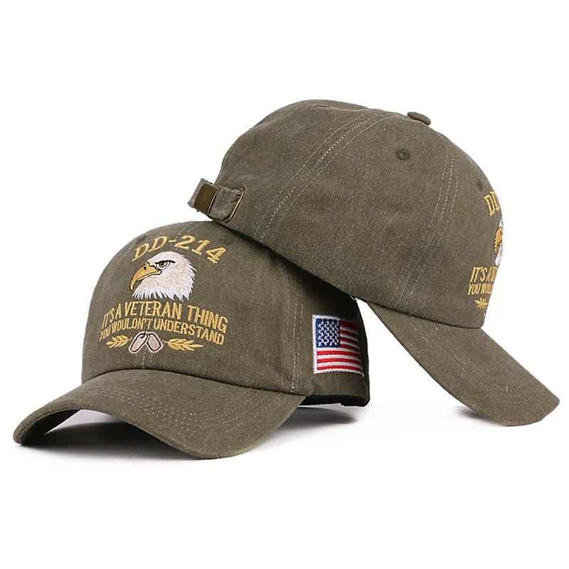 

DD-214 Army Veteran Hat Embroidered Patriotic Baseball Cap Patriotic Veteran Day Gifts for Retired Soldiers