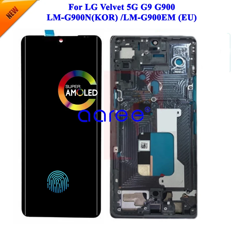 AMOLED LCD Display  For LG G9 LCD Display For LG Velvet 5G G900 LCD Display Screen Touch Digitizer Assembly