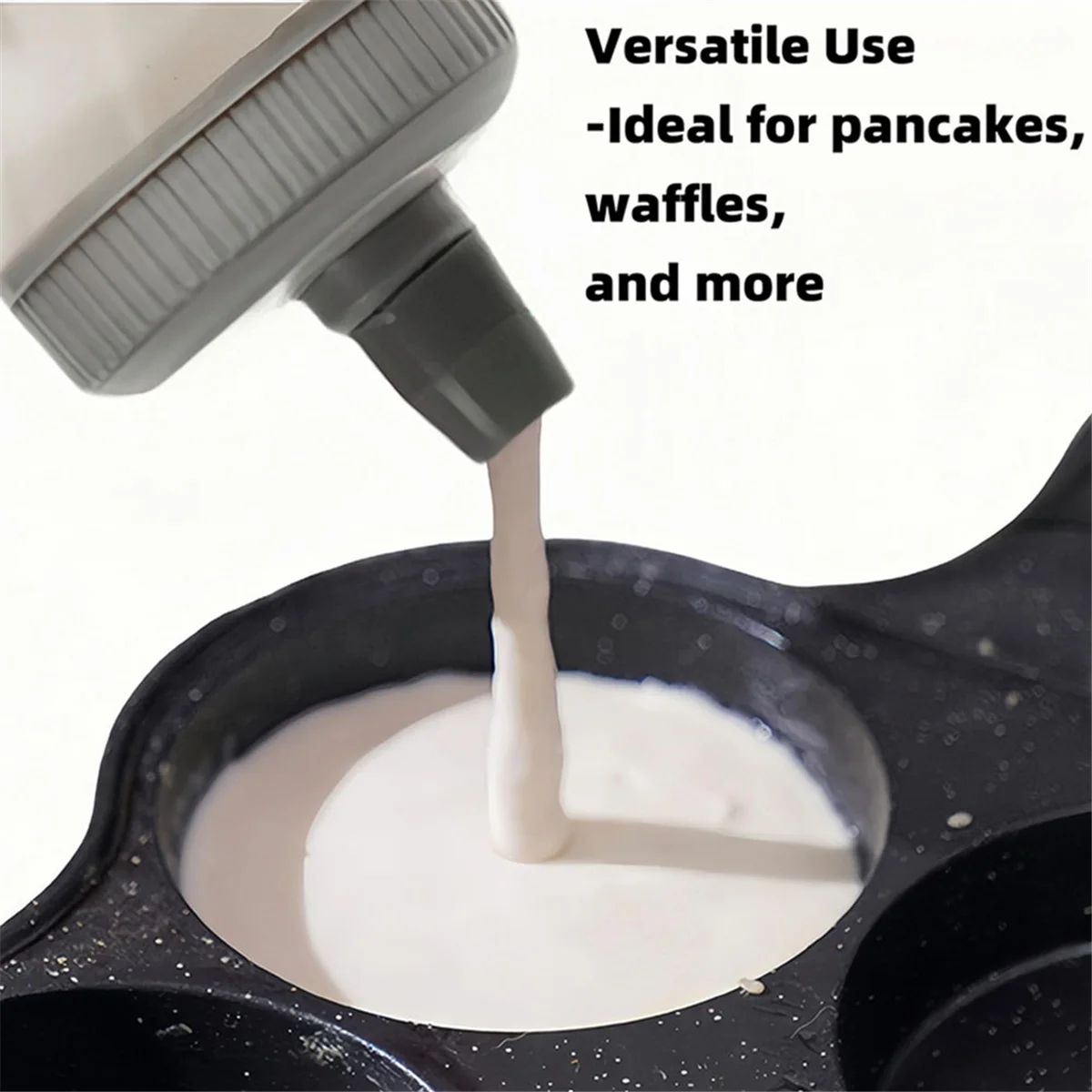 2025+ Premium Pancake Pen-Batter Squeeze Bottle for Perfect Pancake Designs Easy-to-Clean Pancake Batter Dispenser